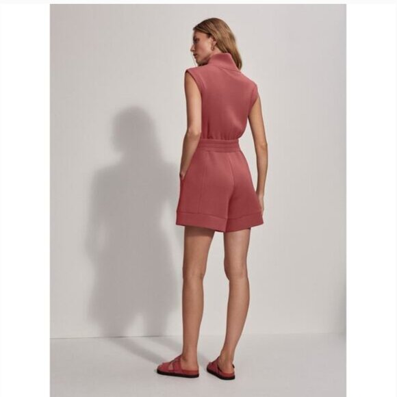 Varley Linvale Playsuit Romper Shorts in Withered Rose, Size Medium, FLAWED - Picture 4 of 10